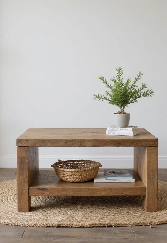 27 Blue White Living Room Ideas That Feel Fresh and Coastal - 13. Beachy Coffee Tables