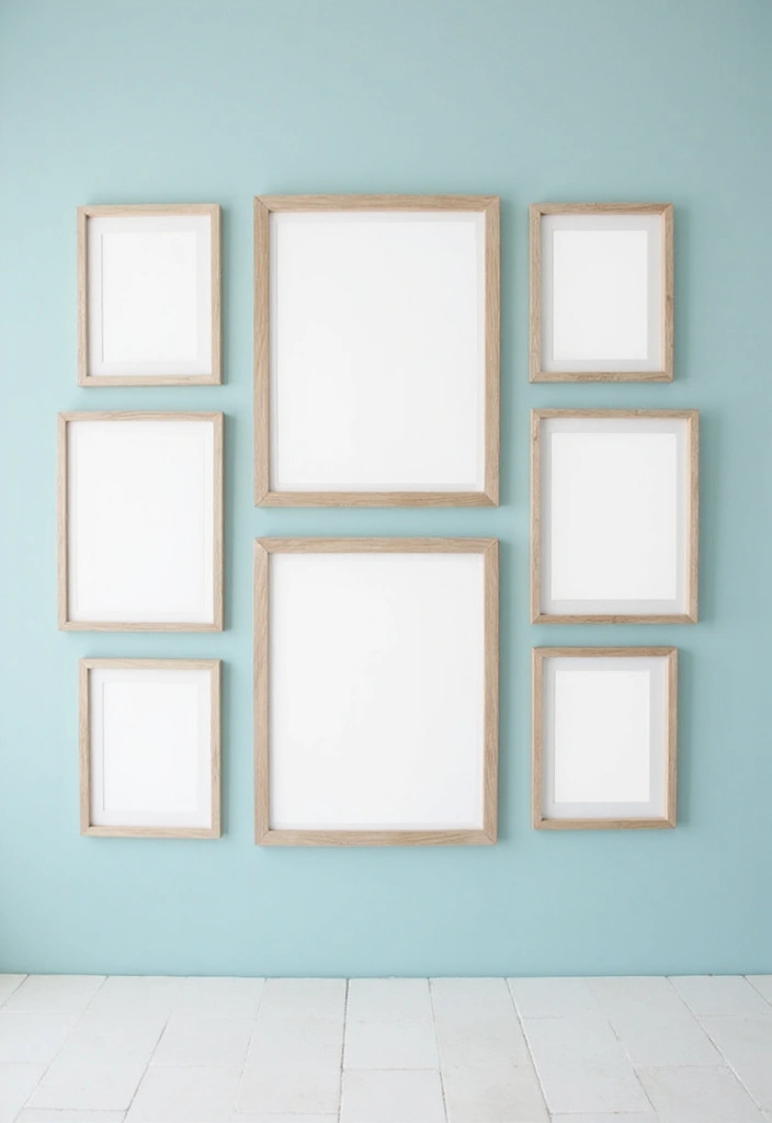 27 Blue White Living Room Ideas That Feel Fresh and Coastal - 2. Coastal Art Prints