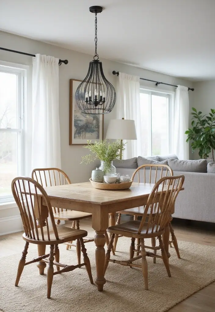 27 Blue White Living Room Ideas That Feel Fresh and Coastal - 22. Casual Dining Areas