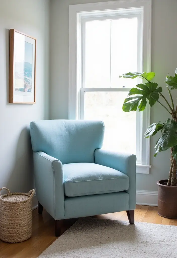 27 Blue White Living Room Ideas That Feel Fresh and Coastal - 7. Ocean-Inspired Accent Chairs