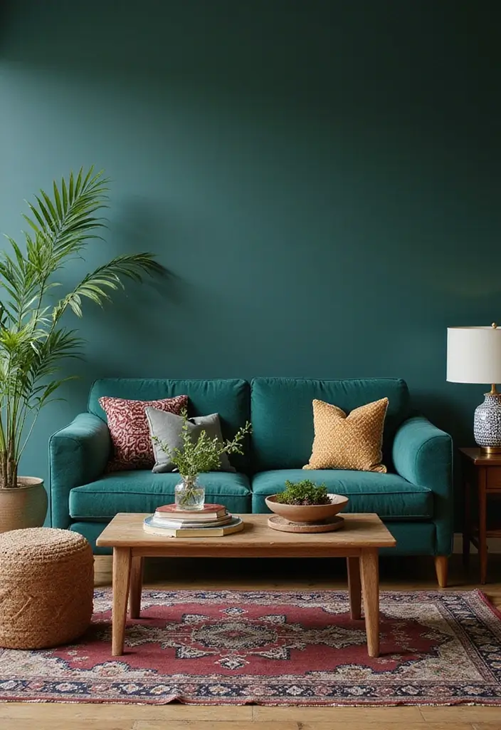 27 Bold Living Room Ideas That Make a Strong Design Statement - 1. Vibrant Jewel Tones