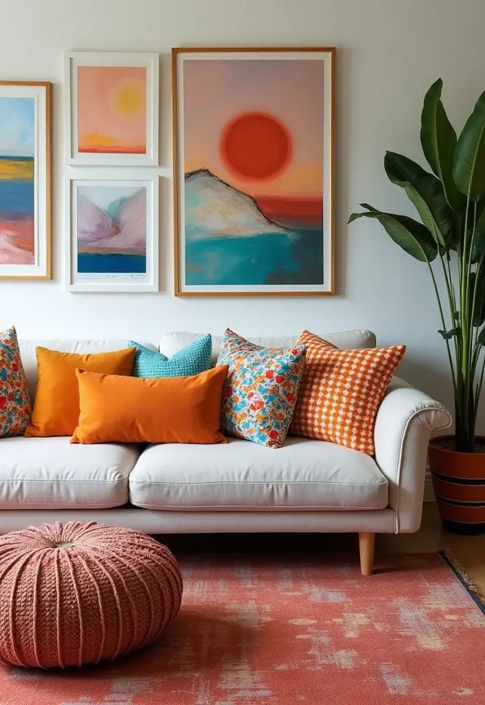 27 Bold Living Room Ideas That Make a Strong Design Statement - 19. Colorful Accents