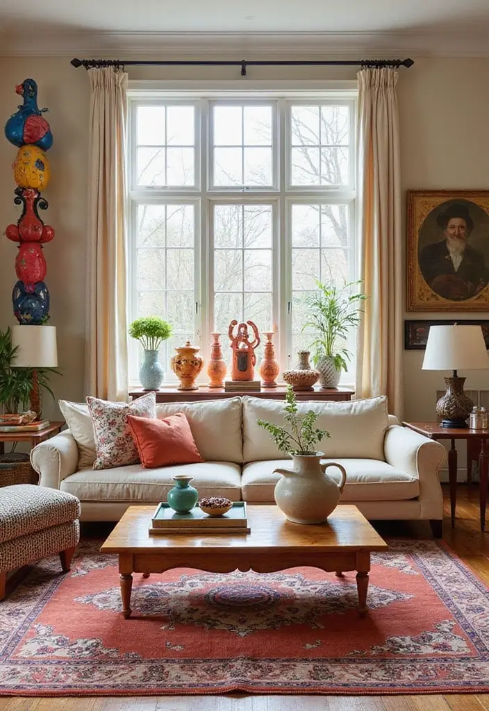 27 Bold Living Room Ideas That Make a Strong Design Statement - 23. Playful Accessories