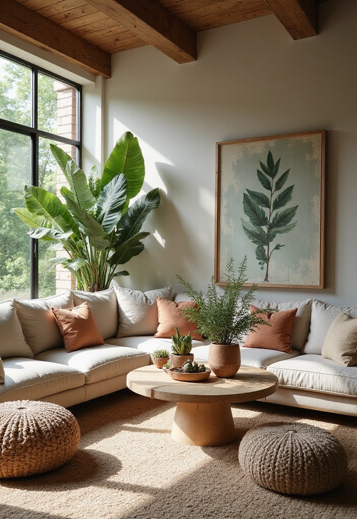27 Bold Living Room Ideas That Make a Strong Design Statement - 24. Outdoor-Inspired Decor
