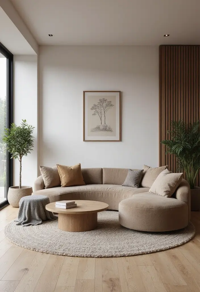 27 Bold Living Room Ideas That Make a Strong Design Statement - 26. Curve Appeal