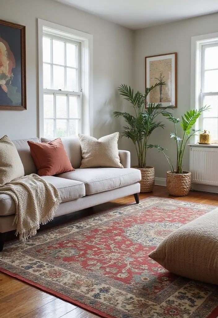 27 Bold Living Room Ideas That Make a Strong Design Statement - 4. Bold Rugs