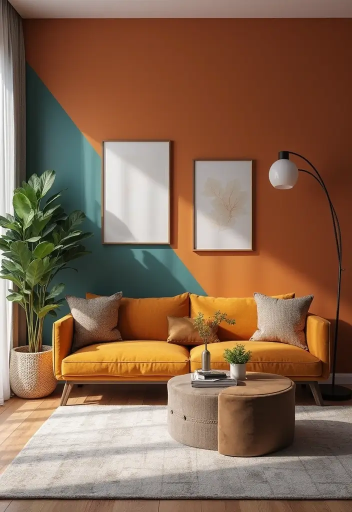 27 Bold Living Room Ideas That Make a Strong Design Statement - 5. Bold Accent Walls