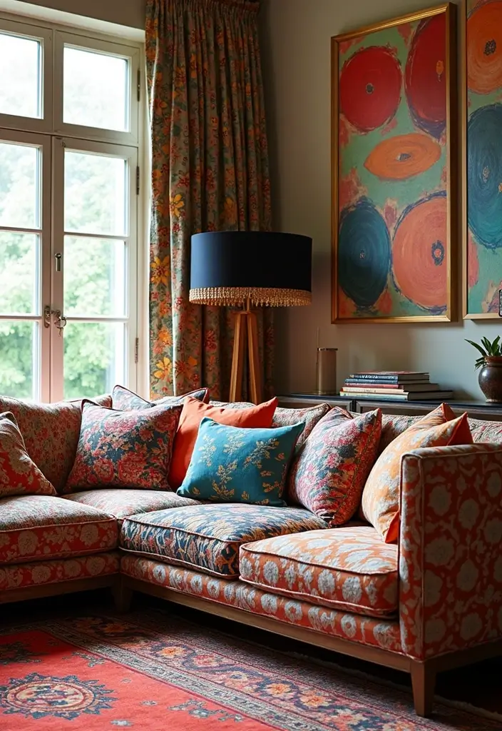 27 Bold Living Room Ideas That Make a Strong Design Statement - 9. Bold Patterns Everywhere