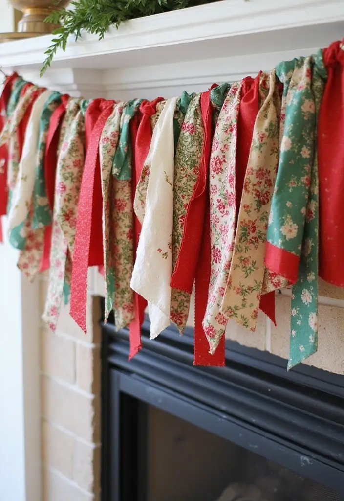 27 Christmas Living Room Decorations That Feel Cozy and Magical - 1. Upcycled Garlands