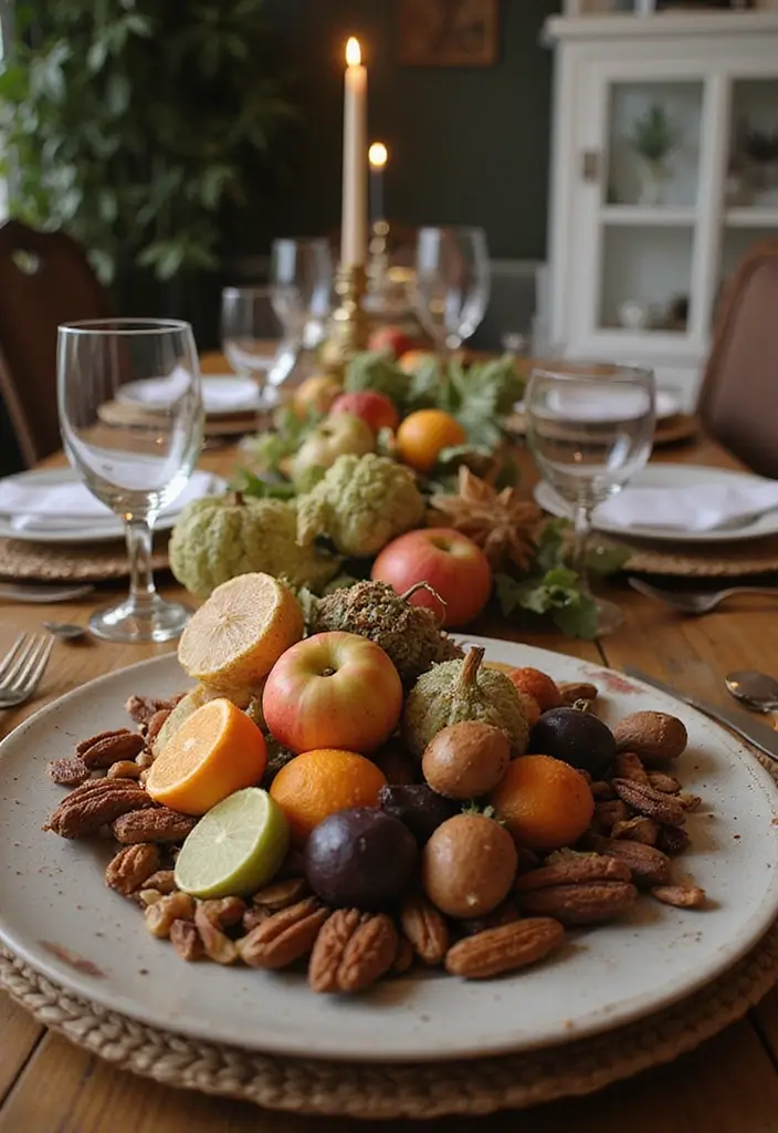 27 Christmas Living Room Decorations That Feel Cozy and Magical - 10. Edible Centerpieces