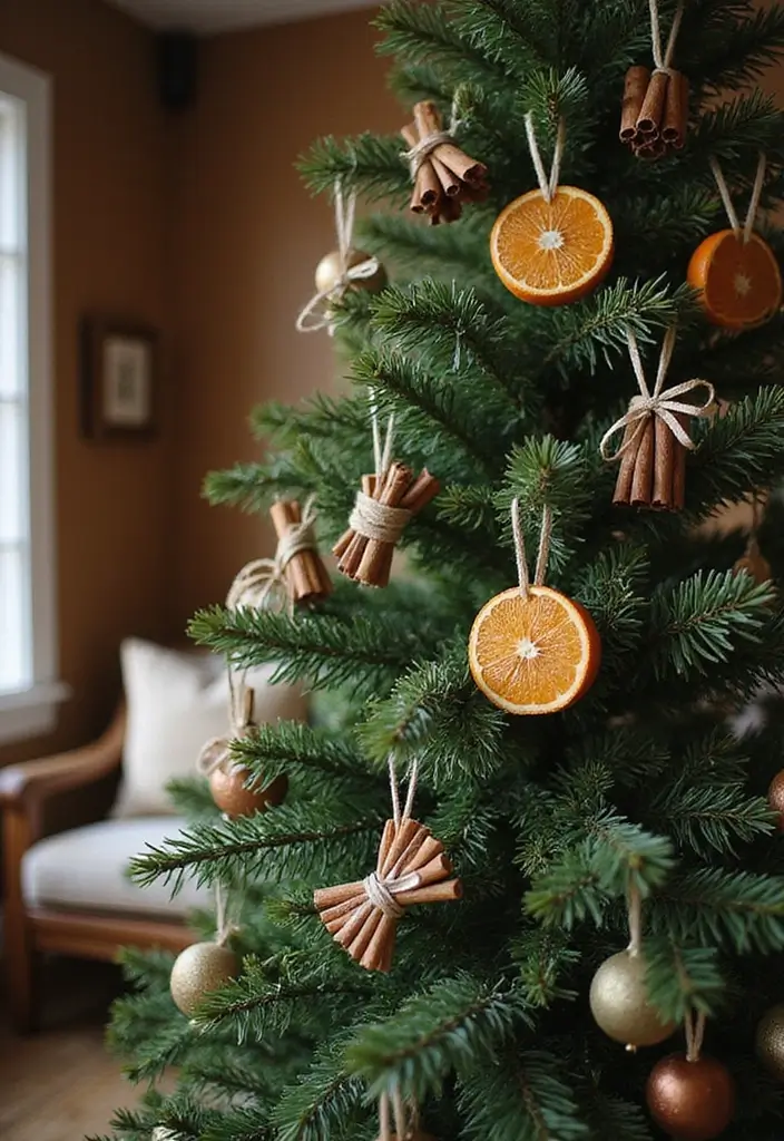 27 Christmas Living Room Decorations That Feel Cozy and Magical - 6. Homemade Ornaments