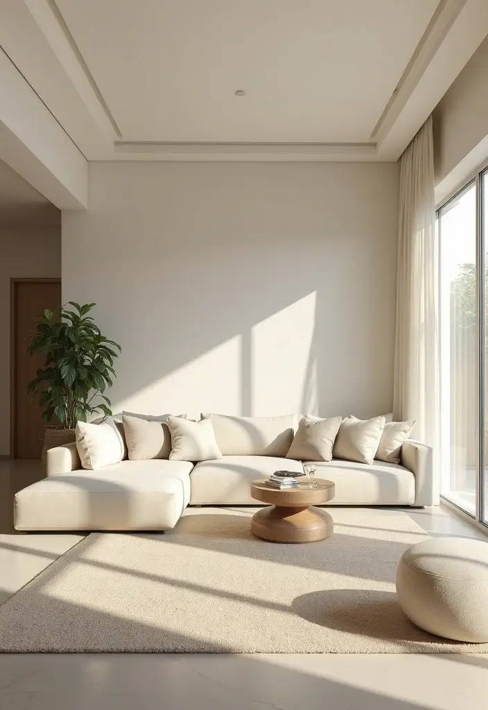 27 Cream Living Room Ideas That Feel Soft and Elegant - 13. Open Floor Plan