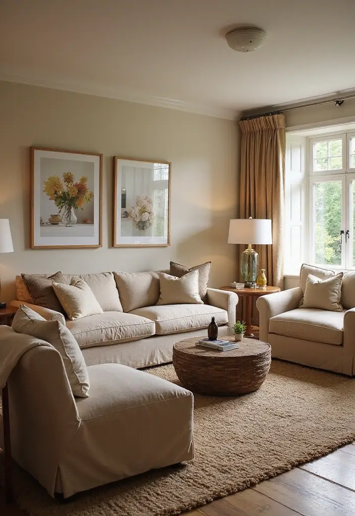 27 Earthy Decor Living Room Ideas That Feel Natural and Soothing - 25. Focus on Comfort