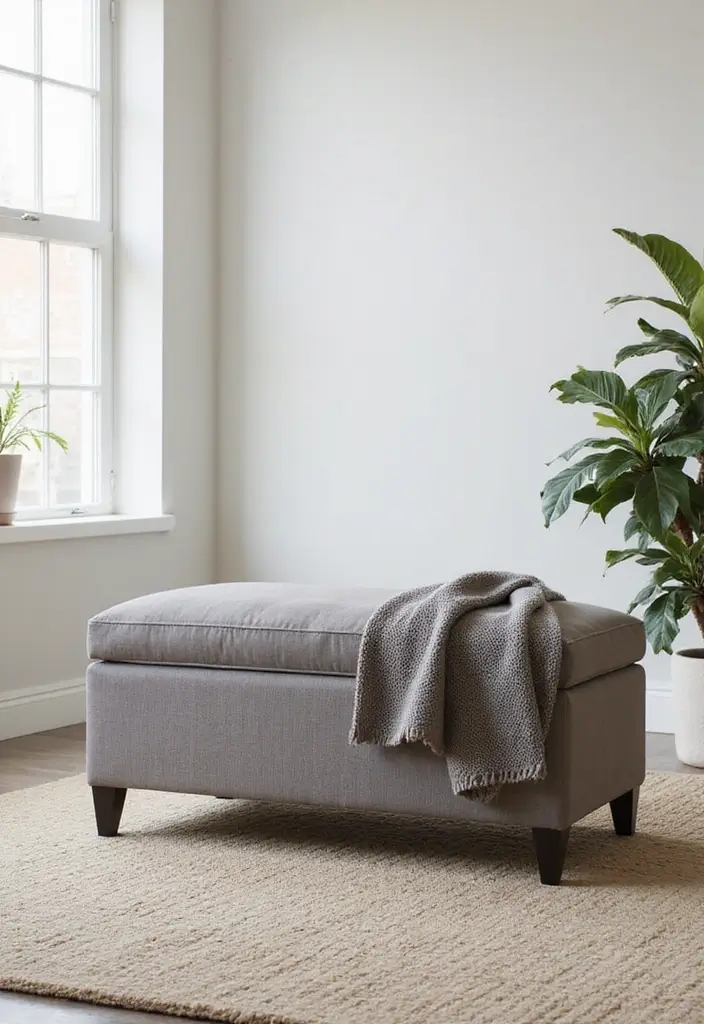 27 Living Room Storage Ideas That Keep Things Organized and Hidden - 1. Use a Storage Ottoman