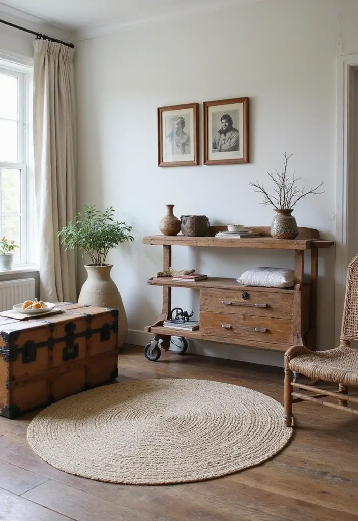 27 Living Room Storage Ideas That Keep Things Organized and Hidden - 10. Repurposed Furniture