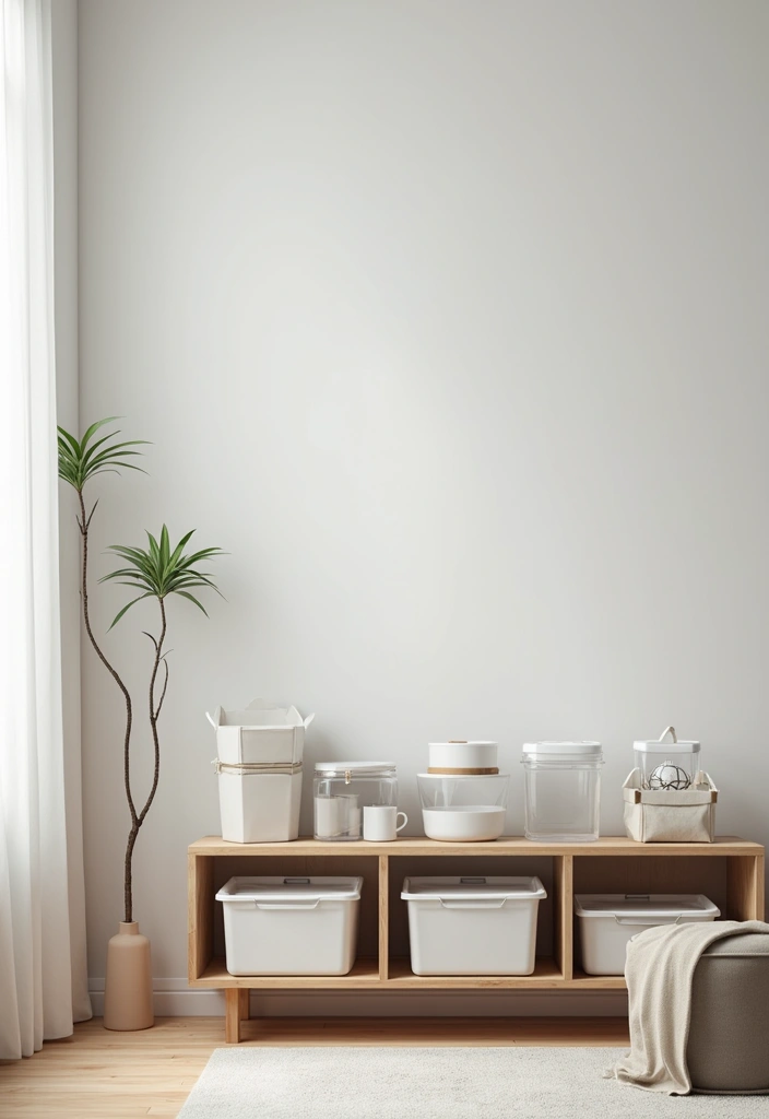 27 Living Room Storage Ideas That Keep Things Organized and Hidden - 25. Clear Storage Solutions