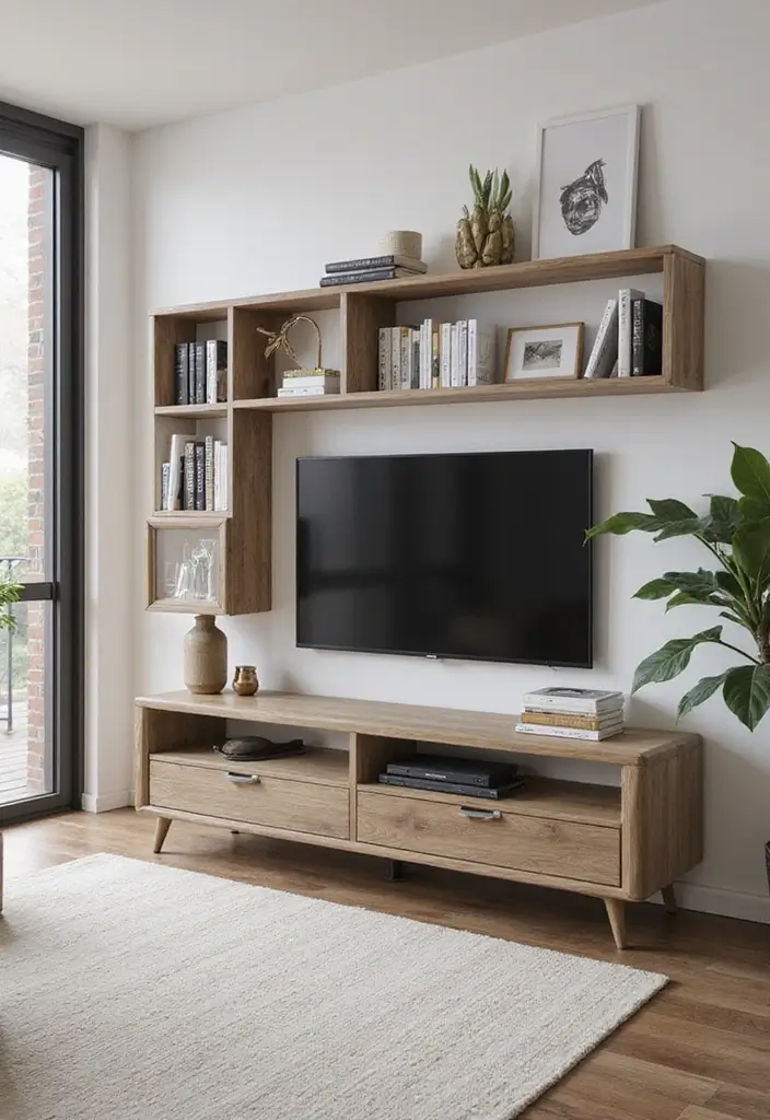 27 Living Room TV Unit Designs Modern Luxury Ideas That Feel Sleek - 18. Open Shelving