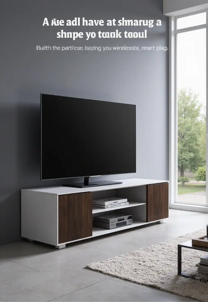 27 Living Room TV Unit Designs Modern Luxury Ideas That Feel Sleek - 6. Smart Tech Integration