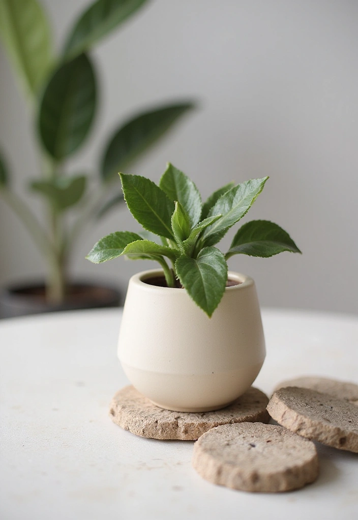 27 Living Room Table Decor Coffee Tables That Elevate the Look - 1. Minimalist Botanical Display