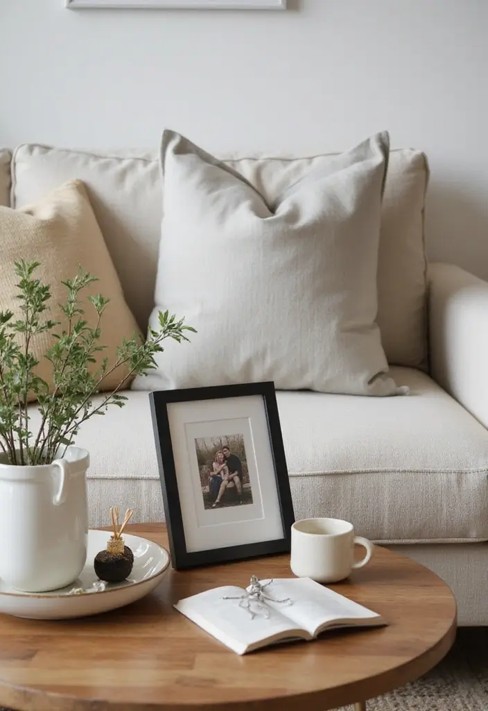 27 Living Room Table Decor Coffee Tables That Elevate the Look - 11. Personal Touches