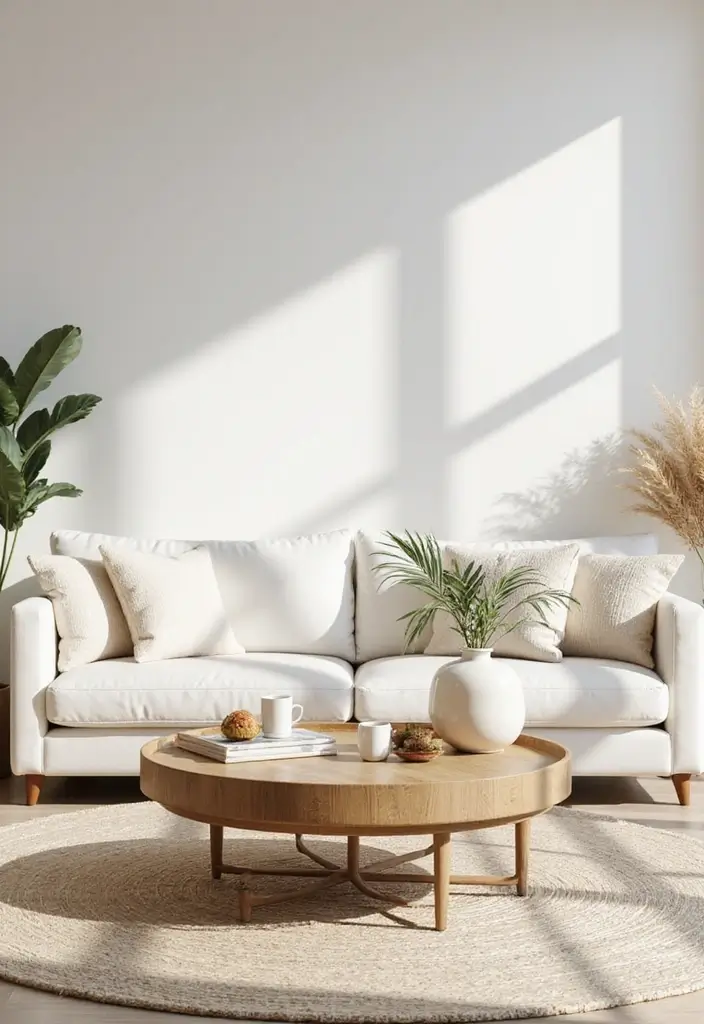 27 Living Room Table Decor Coffee Tables That Elevate the Look - 20. Bright and Light Colors