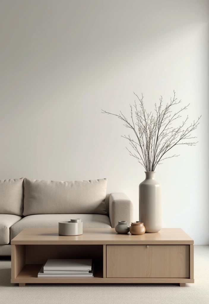 27 Living Room Table Decor Coffee Tables That Elevate the Look - 21. Utilizing Vertical Space