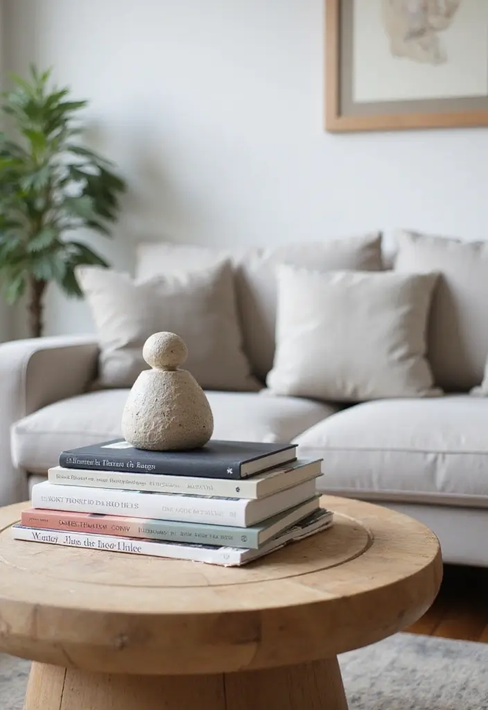 27 Living Room Table Decor Coffee Tables That Elevate the Look - 5. Artistic Coffee Table Books