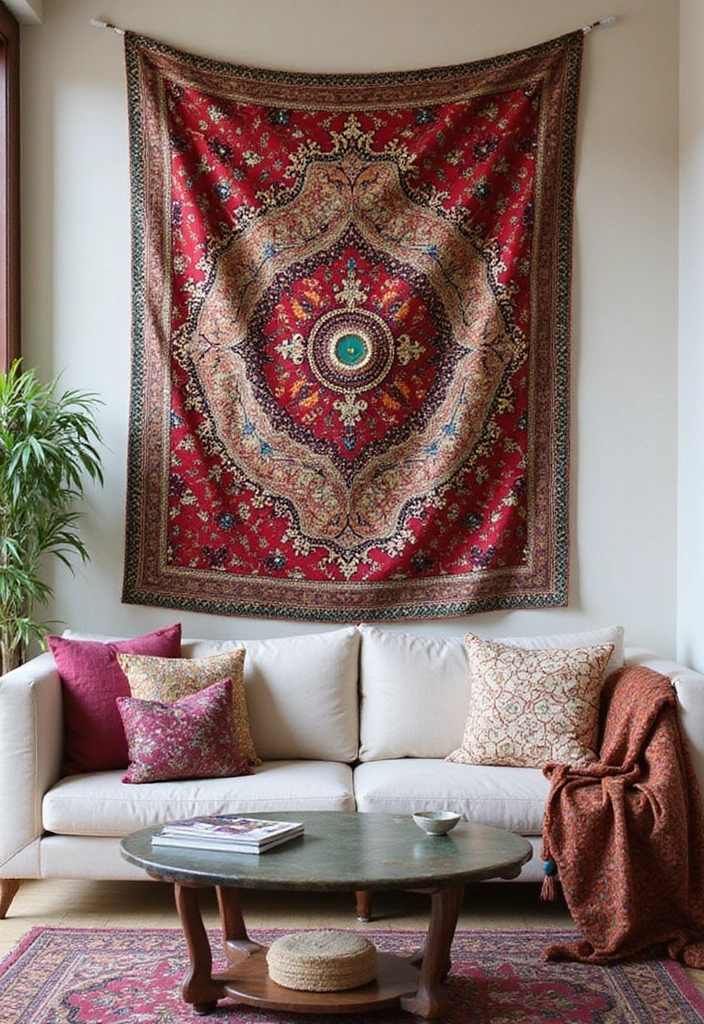 27 Living Room Wall Decor Ideas Indian Style That Add Color and Culture - 23. Rajasthani Wall Hangings