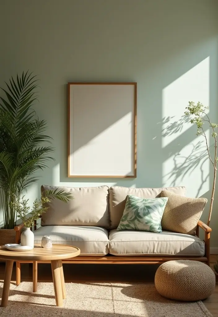 27 Natural Tones Living Room Ideas That Feel Calm and Organic - 8. Nature-Inspired Décor