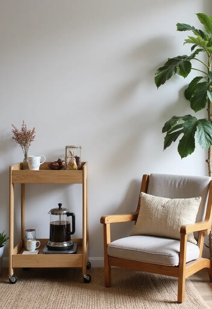 27 Nook Ideas Living Room That Create Cozy Corners - 8. The Cozy Coffee Corner