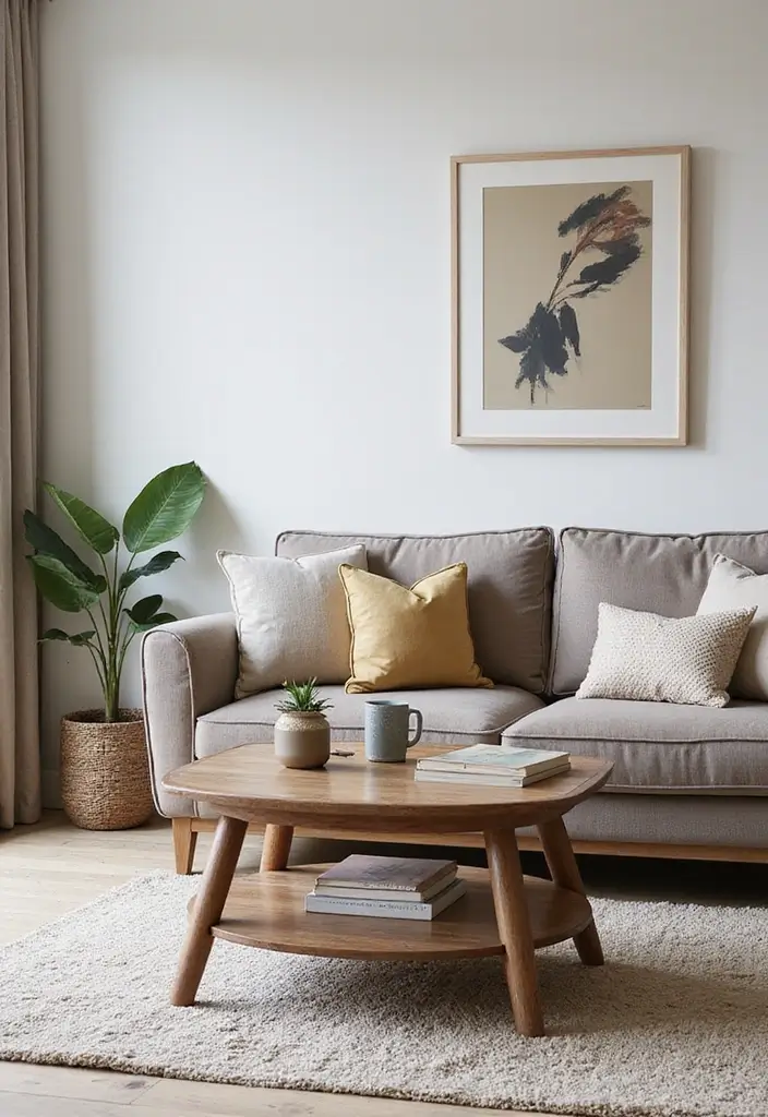 27 Side Table Ideas Living Room That Feel Functional and Decorative - 20. Multi-functional Coffee and Side Table Combo