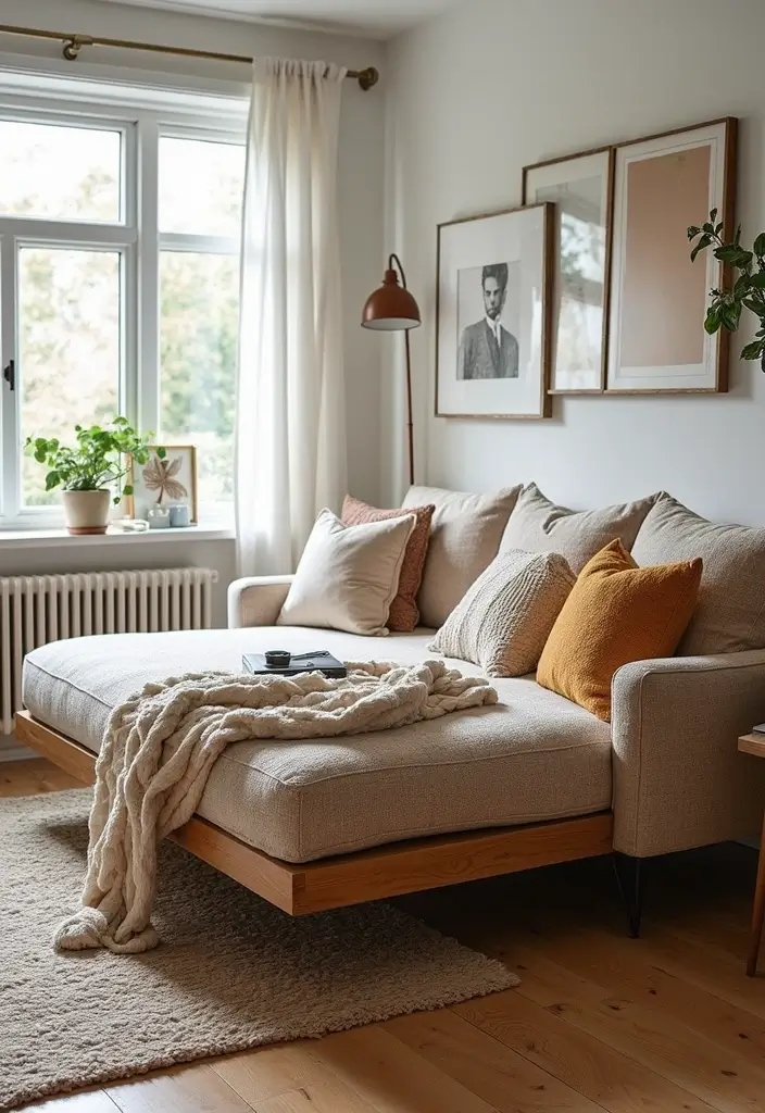 27 Teddy Sofa Living Room Design Ideas That Feel Soft and Playful - 5. Multi-Functional Teddy Sofas