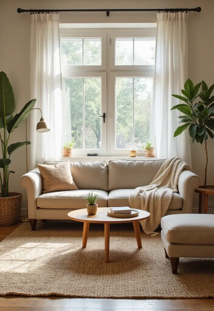 27 Vibey Living Room Aesthetic Ideas That Feel Chill and Modern - 19. Eco-Friendly Decor Choices