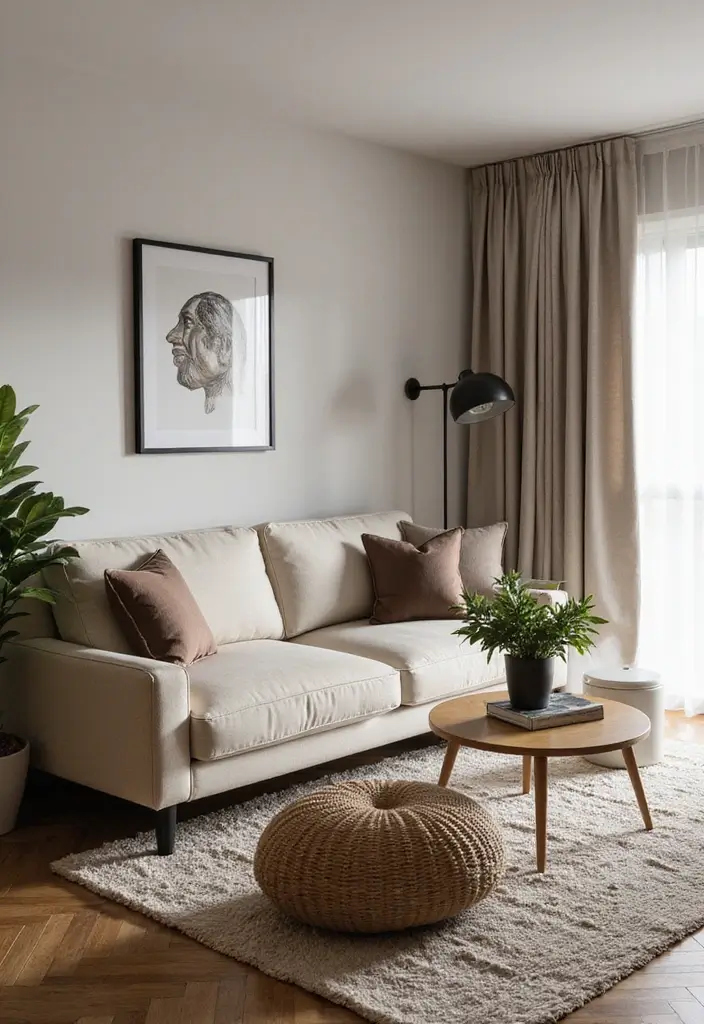 28 Boujee Apartment Living Room Ideas That Exude Glam Luxury - 28. Final Touches with Accessories