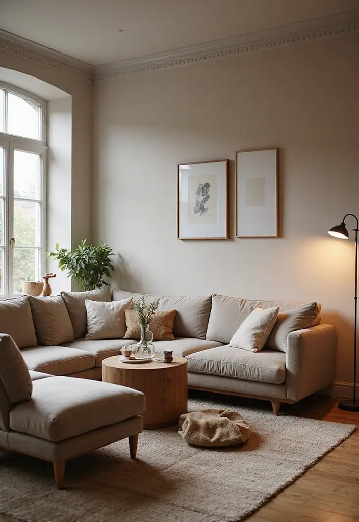 28 Chic and Cozy Bohemian Living Room Ideas for Apartment Girls - 23. Floating Furniture Arrangement