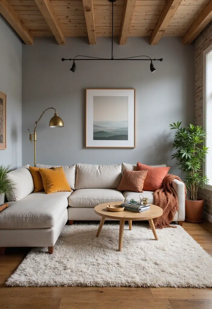 28 Dark Paint Living Room Ideas That Add Depth and Elegance - 18. Light Slate