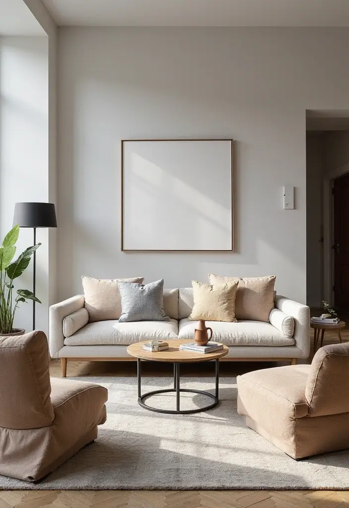 28 Design Living Room Modern Ideas That Feel Sleek and Functional - 19. Statement Furniture Pieces