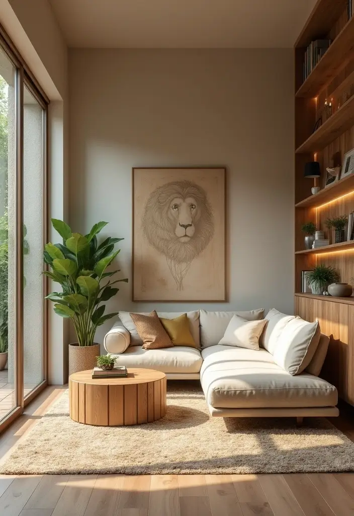 28 Design Living Room Modern Ideas That Feel Sleek and Functional - 20. Sustainable Decor