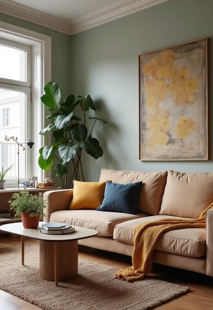 28 Design Living Room Modern Ideas That Feel Sleek and Functional - 23. Vintage Accents