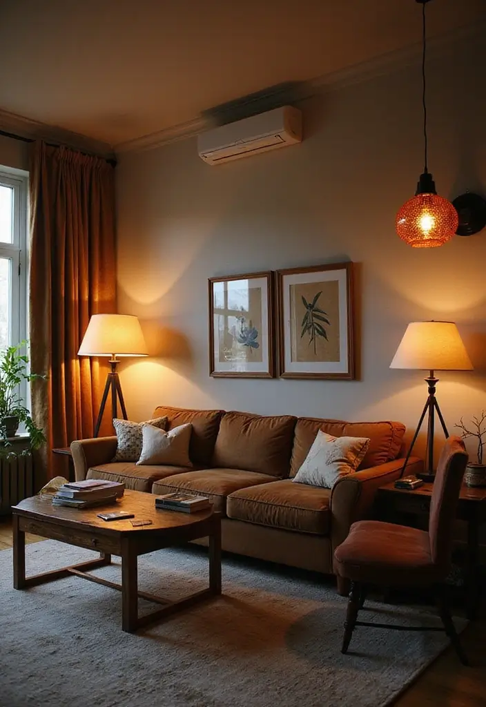 28 Edgy Living Room Ideas That Feel Modern and Unexpected - 14. Creative Lighting