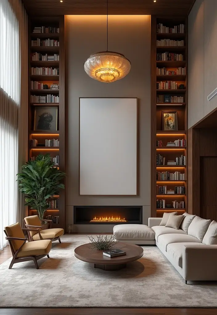 28 Edgy Living Room Ideas That Feel Modern and Unexpected - 26. High Ceilings