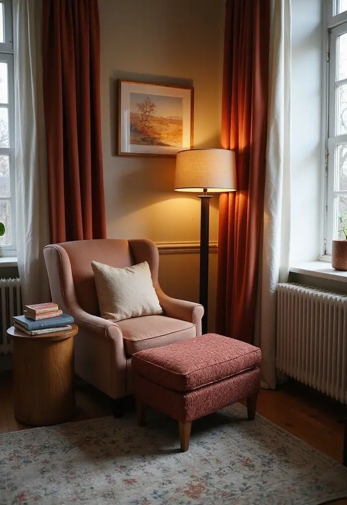 28 Living Room Entryway Ideas That Make a Great First Impression - 1. Cozy Reading Nook