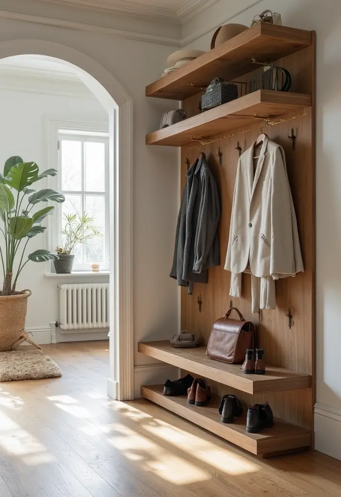 28 Living Room Entryway Ideas That Make a Great First Impression - 23. Stylish Footwear Storage