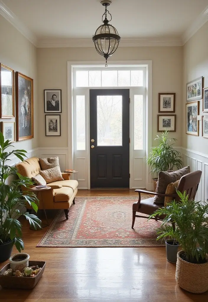 28 Living Room Entryway Ideas That Make a Great First Impression - 9. Personalized Touches