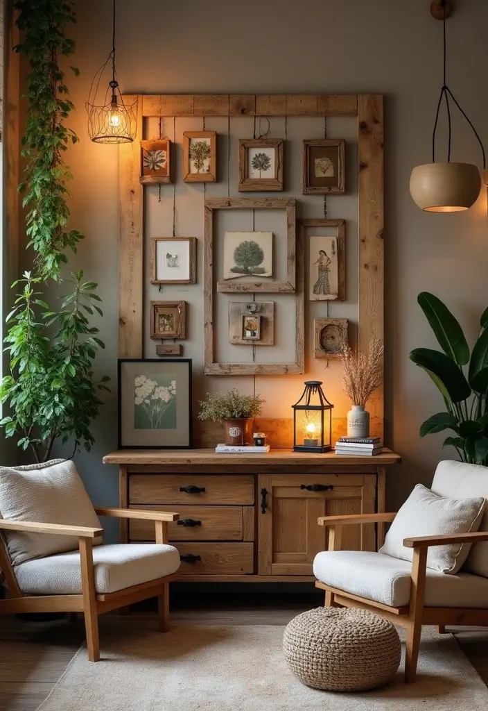 28 Living Room Pallet Ideas That Feel Rustic and Creative - 13. Pallet Decor Accessories