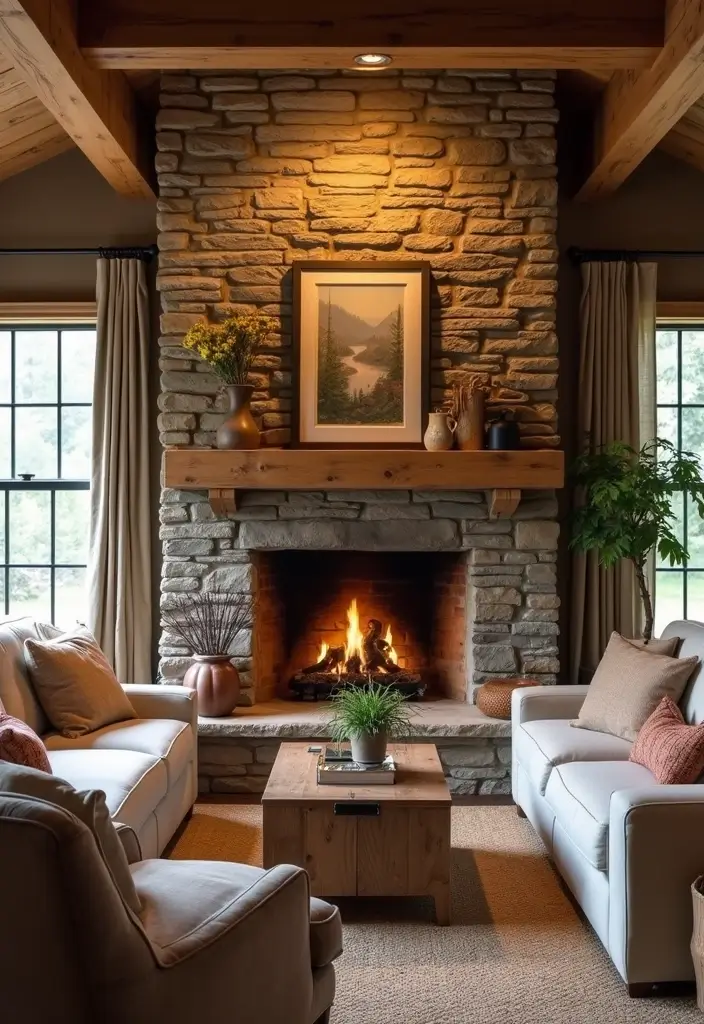 28 Living Room Pallet Ideas That Feel Rustic and Creative - 25. Pallet Fireplace Decor
