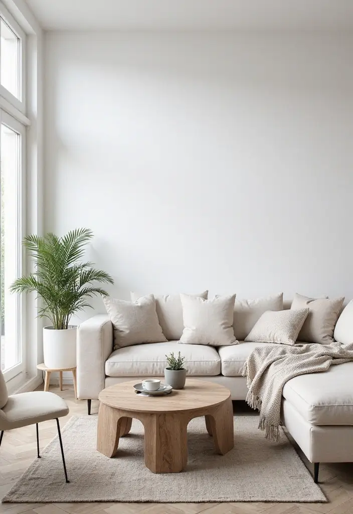 28 Living Room Setting Ideas That Feel Balanced and Inviting - 2. Minimalist Scandinavian Vibes