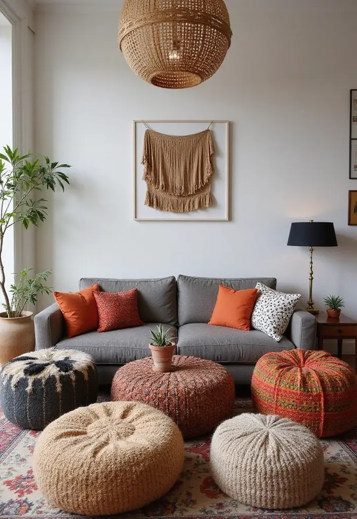 28 Low Seating Living Room Ideas That Feel Relaxed and Inviting - 6. Mix-and-Match Styles
