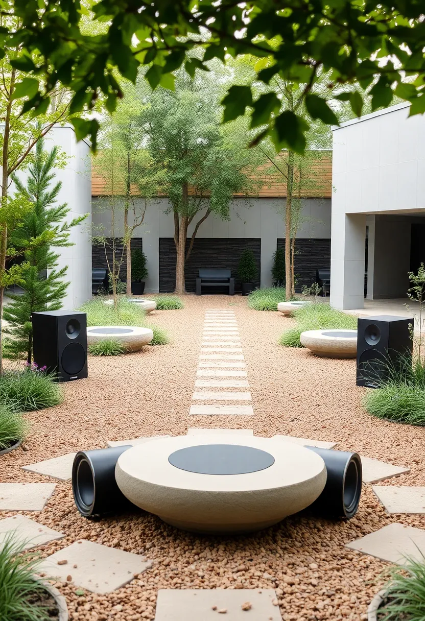 28 Sound System Living Room Ideas That Feel Immersive and Sleek - 27. Outdoor Soundscapes