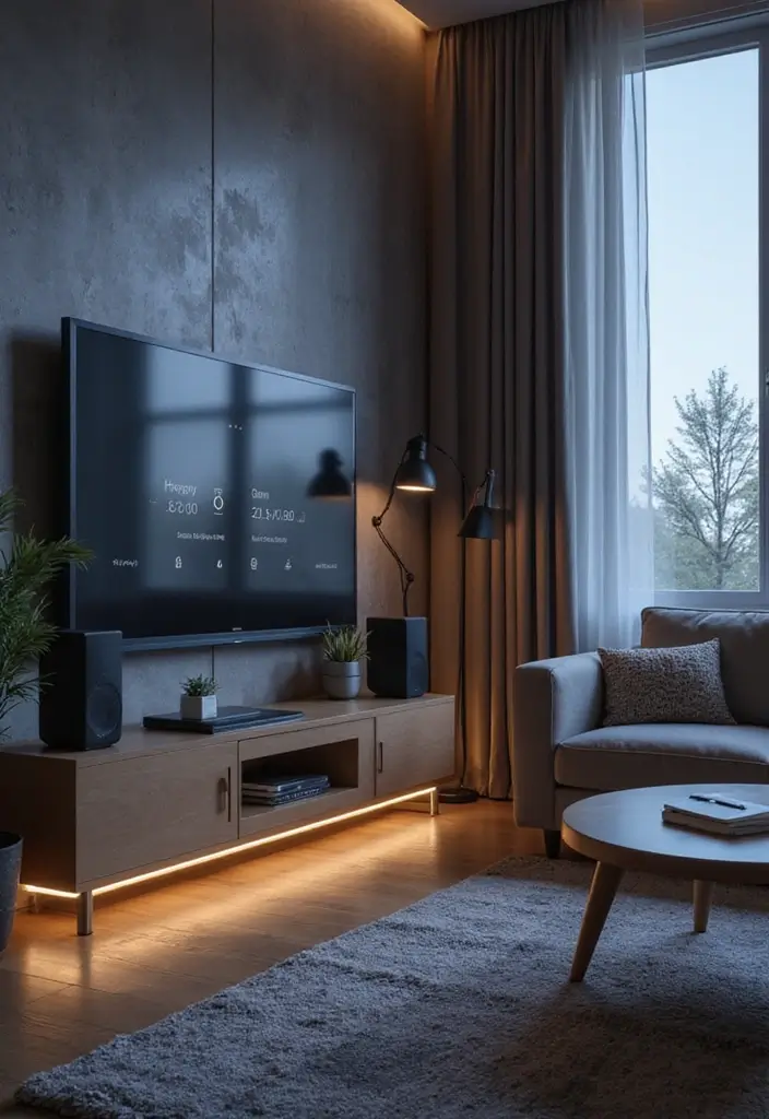 28 Sound System Living Room Ideas That Feel Immersive and Sleek - 4. Smart Home Integration